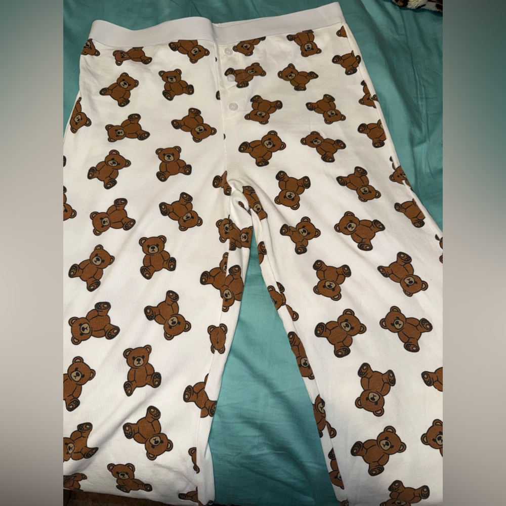 Teddy Bear Print Pajama Pants